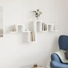 vidaXL Wall Shelf White 104.5x10x43 cm Engineered Wood