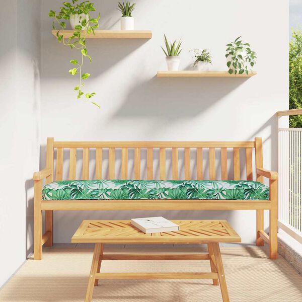 vidaXL Pallet Cushion Set Floral 2 pcs Leaf pattern 180 x 40 x 8 cm