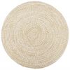 vidaXL Handmade Rug Jute White and Brown 240 cm