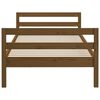 vidaXL Bed Frame without Mattress Honey Brown 90x200 cm Solid Wood Pine
