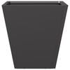 vidaXL Garden Planter Black 30x30x30 cm Steel