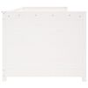 vidaXL Day Bed without Mattress White 90x200 cm Solid Wood Pine
