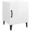 vidaXL Bedside Cabinets 2 pcs High Gloss White Engineered Wood