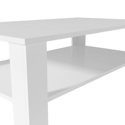 vidaXL Coffee Table Engineered Wood 100x59x42 cm White