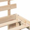 vidaXL Bed Frame with Headboard Natural 90 x 200 cm Solid Pine Wood