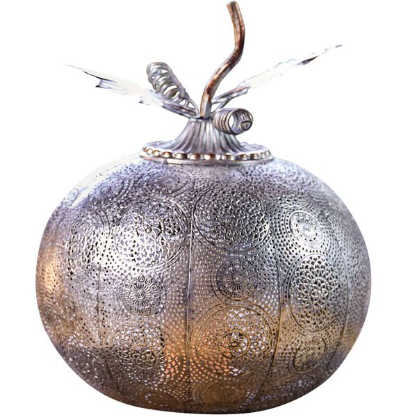 Luxform Battery-operated LED Garden Light Pumpkin Antique Silver