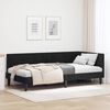 vidaXL Corner Bed Frame with Headboard Black 90 cm x 200 cm Velvet