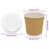 vidaXL Paper Coffee Cups with Lids 1000 pcs 4oz 100ml