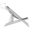 vidaXL Folding Beach Chairs 2 pcs Aluminium and Textilene Grey