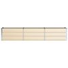 vidaXL Planter Ivory 240 x 40 x 45 cm Steel