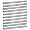 vidaXL Garden Cover Profile 10 pcs 100 x 5 x 5 cm Galvanised Steel