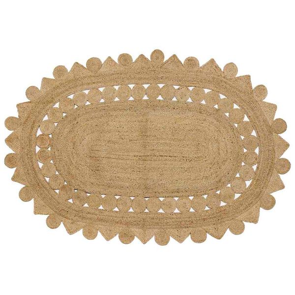 vidaXL Rug Brown 205 x 305 cm Jute