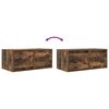 vidaXL TV Cabinet Smoked Oak 60x31x25.5 cm Engineered Wood