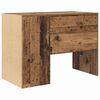 vidaXL Desk with Shelf Old Wood 102 x 50 x 75 cm Engineered Wood