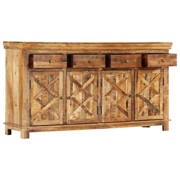 vidaXL Sideboard with 4 Drawers 160x40x85 cm Solid Mango Wood