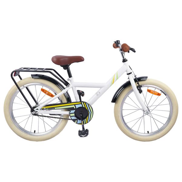vidaXL Kids Bike 24'' for 8-12 Years Old White