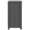 vidaXL Book Cabinet Grey 80x35x68 cm Solid Wood Pine