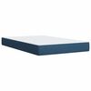 vidaXL Box Spring Bed with Mattress Blue 100x200 cm Fabric