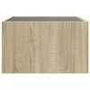vidaXL Coffee Table with Infinity LED Sonoma Oak 50x50x30 cm