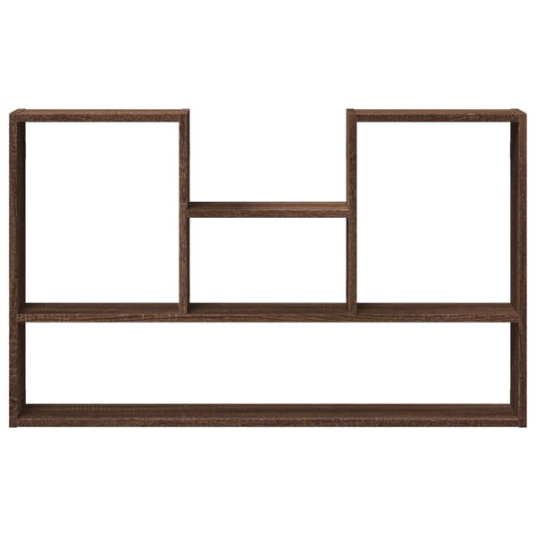 vidaXL Wall Shelf Brown Oak 99x15x60 cm Engineered Wood