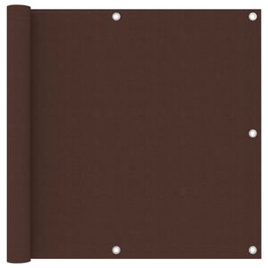vidaXL Balcony Screen Brown 90x300 cm Oxford Fabric
