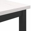 vidaXL Table White 100 x 40 x 101 cm Engineered Wood and Steel
