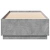 vidaXL Bed Frame without Mattress Concrete Grey 100x200 cm
