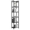 vidaXL Bookshelf Black Oak 40 x 30 x 189.5 cm Engineered Wood