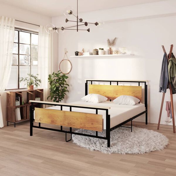 vidaXL Bed Frame without Mattress Metal 160x200 cm