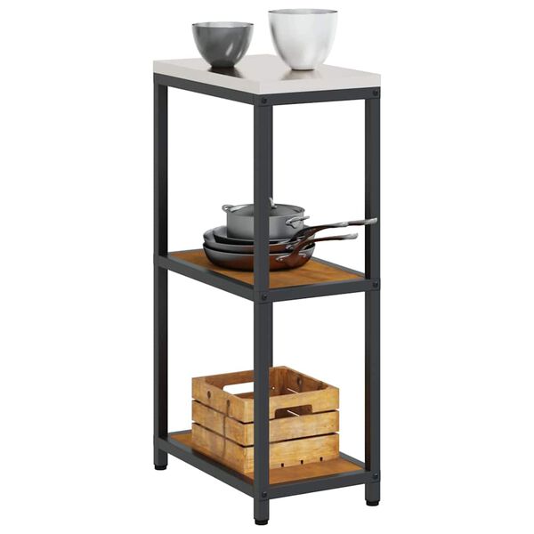 vidaXL Kitchen Storage with Shelf Rusty 30 x 50 x 92 cm Steel