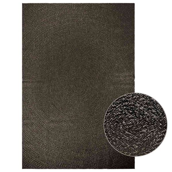 vidaXL Rug ZIZUR Anthracite 200x290 cm Jute Look Indoor and Outdoor