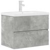 vidaXL 2 Piece Bathroom Furniture Set Concrete Grey Engineered Wood