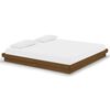 vidaXL Bed Frame without Mattress Honey Brown Solid Wood 200x200 cm