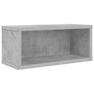 vidaXL CD Storage Rack Concrete Grey 40 x 17 x 17 cm Engineered Wood