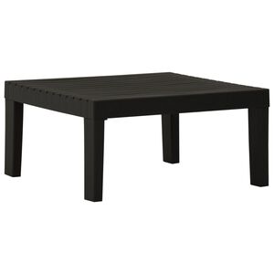 vidaXL Garden Lounge Table Plastic Grey