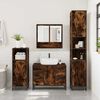 vidaXL 4&nbsp;Piece Bathroom Furniture Set&nbsp;Smoked Oak Engineered Wood