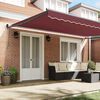 vidaXL Automatic Retractable Awning Burgundy 500x300 cm