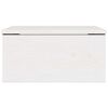 vidaXL Bedside Table 2 pcs White 37 x 35 x 18.5 cm Solid pine wood