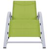 vidaXL Sunlounger Textilene and Aluminium Green