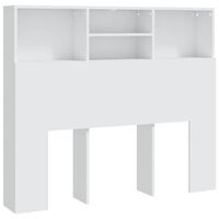 vidaXL Headboard Cabinet White 120x19x103.5 cm