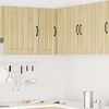 vidaXL Kitchen Wall Corner Cabinet Lucca Sonoma Oak Engineered Wood
