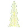 vidaXL Christmas Tree with 100 LEDs Warm White 120 cm PET