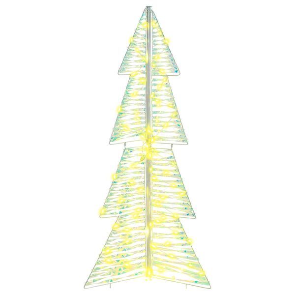 vidaXL Christmas Tree with 100 LEDs Warm White 120 cm PET