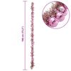 vidaXL Christmas Ball Garland Pink 186 cm Polystyrene