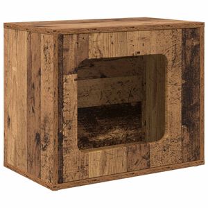 vidaXL Cat House Old Wood 51 x 30 x 42.5 cm Engineered Wood