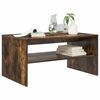 vidaXL Coffee Table Smoked Oak 80 x 50 x 40 cm Engineered Wood