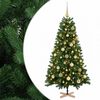 vidaXL Artificial Christmas Tree with Bauble 120 cm 150 LEDs