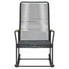 vidaXL Garden Rocking Chair Black 59x79.5x104 cm PVC Rattan