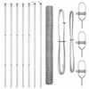vidaXL Hexagonal Fence Ground Fix 10 x 1.6 m Galvanised Steel Silver