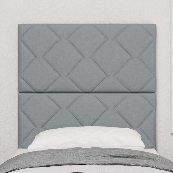 vidaXL Headboard with Headboard Light Grey 80 cm Faux Leather